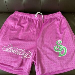 Snow Day Shorts Friends And Family Magenta Men's Size XXL